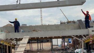 Δούκας: «Σήμερα μπήκε η πρώτη κερκίδα στο νέο γήπεδο» (pics)