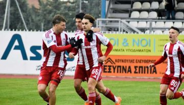 «Πάτησε» 4άδα ο Ολυμπιακός Κ23, με την ανατροπή στο Άργος