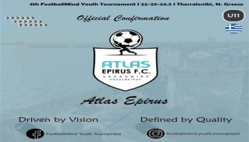 Ο Atlas Epirus F.C. στο 4ο @footballmind.youth.tournament στην Θεσσαλονίκη