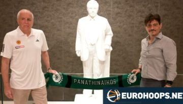 Γιαννακόπουλος & Ομπράντοβιτς: Με κασκόλ Παναθηναϊκού μπροστά από το άγαλμα του Παύλου