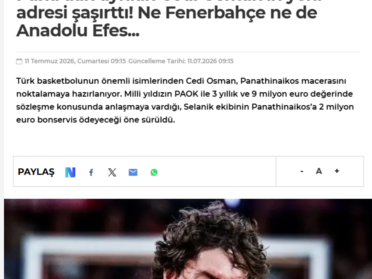 Fanatik για ΠΑΟΚ και Οσμάν: “Πιο δυνατός από ποτέ, ικανός για την κορυφή του Eurocup!” – Βasketplus