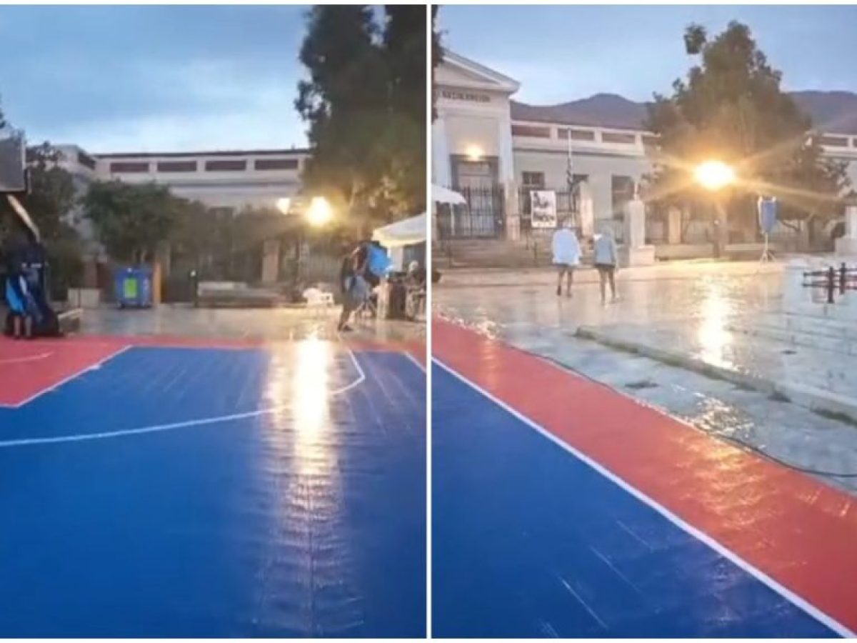 Η βροχή «πάγωσε» την πρεμιέρα του 2ου Andros Island 3×3 Basketball Festival (δείτε βίντεο) | Cyclades24