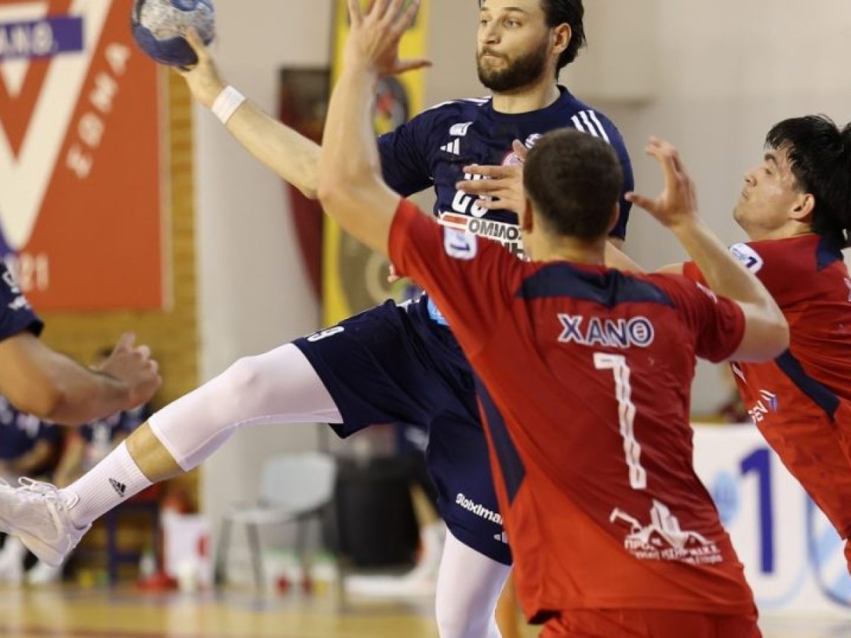 &Nu;ί&kappa;&eta; &gamma;&iota;&alpha; &Omicron;&lambda;&upsilon;&mu;&pi;&iota;&alpha;&kappa;ό &kappa;&alpha;&iota; &kappa;&omicron;&rho;&upsilon;&phi;ή &sigma;&tau;&eta; Handball Premier &pi;&rho;&iota;&nu; &tau;&omicron; &nu;&tau;έ&rho;&mu;&pi;&iota; &mu;&epsilon; &Alpha;&Epsilon;&Kappa;