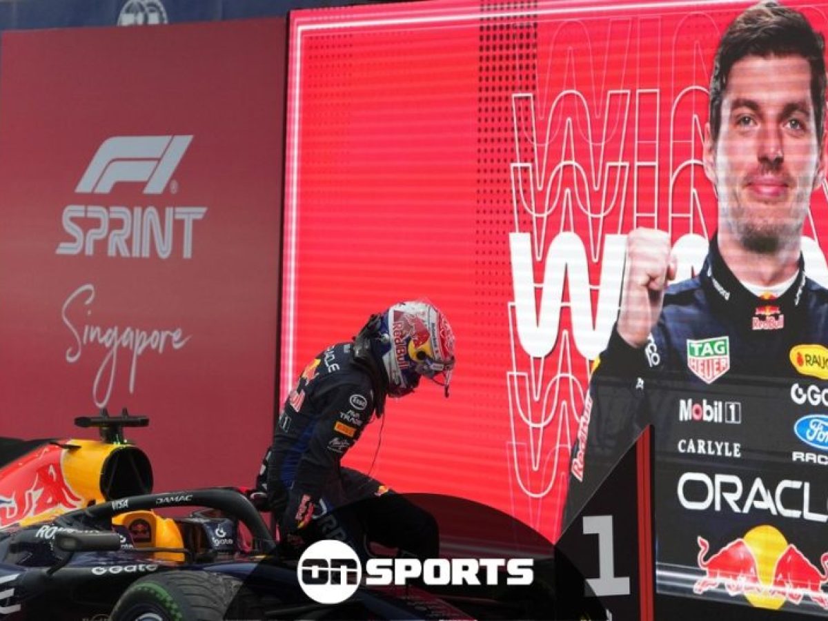 Formula 1: &Nu;&iota;&kappa;&eta;&tau;ή&sigmaf; &sigma;&tau;&omicron; sprint &tau;&eta;&sigmaf; &Sigma;&iota;&gamma;&kappa;&alpha;&pi;&omicron;ύ&rho;&eta;&sigmaf; &omicron; &Phi;&epsilon;&rho;&sigma;&tau;ά&pi;&epsilon;&nu;